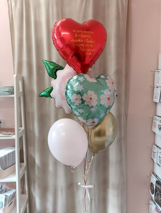 Dekoracje balonowe urodziny chrzest eventy firmowe balony z helem