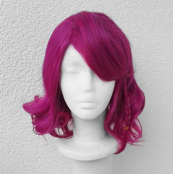 Kazuichi Soda Różowa magenta krótka peruka Danganronpy cosplay wig