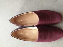 Pantofle damskie Clarks skóra roz 40