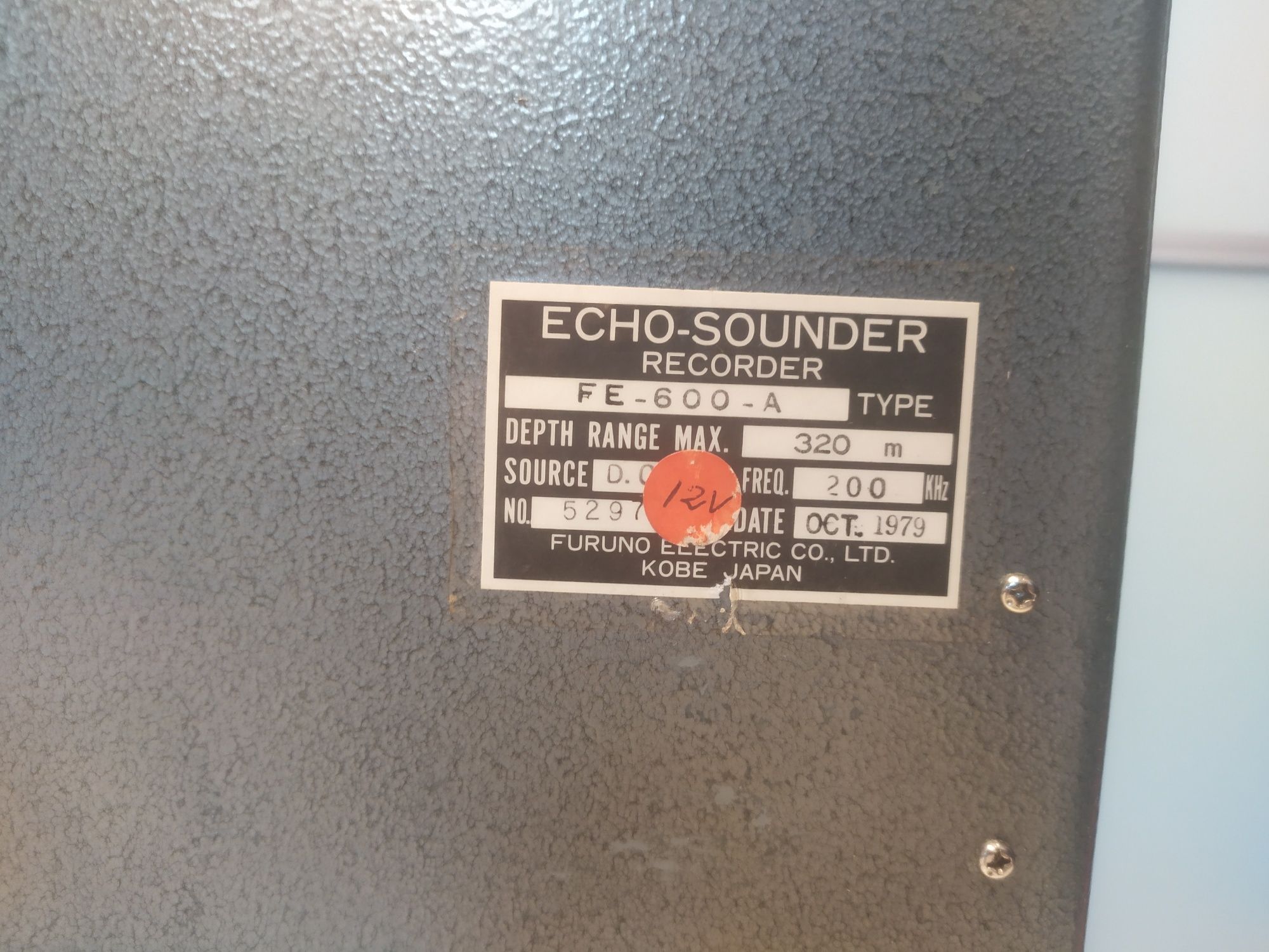 SONAR FURUNO FE-600 echo-sunder record retero vintage Loft