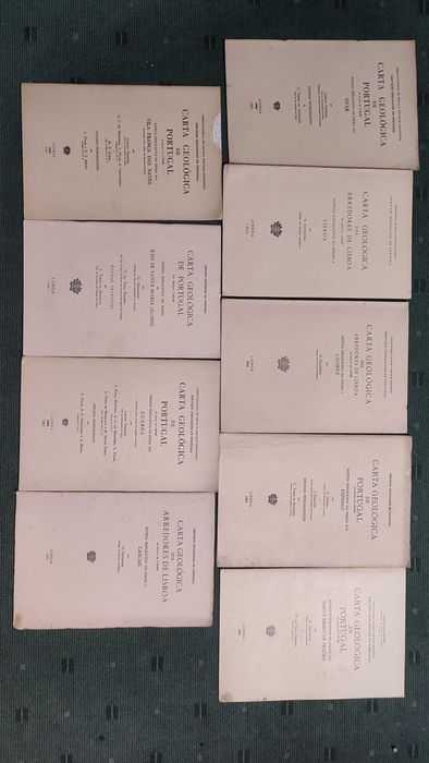Carta Geológica de Portugal - 21 Volumes - Anos 60