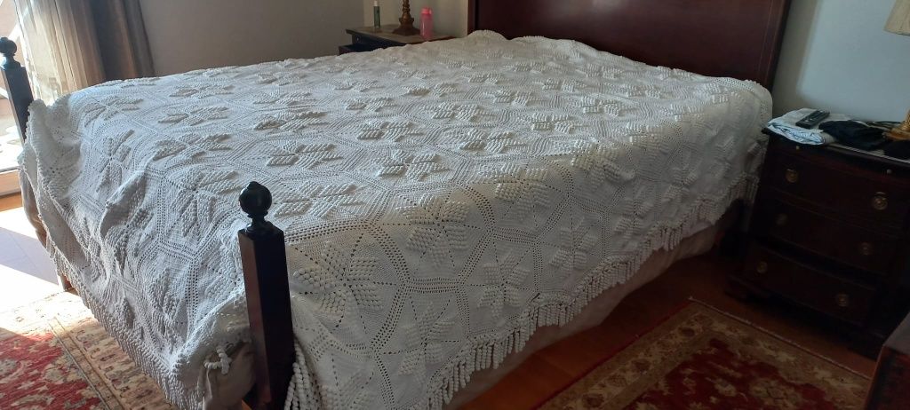 Colcha crochet 1 agulha