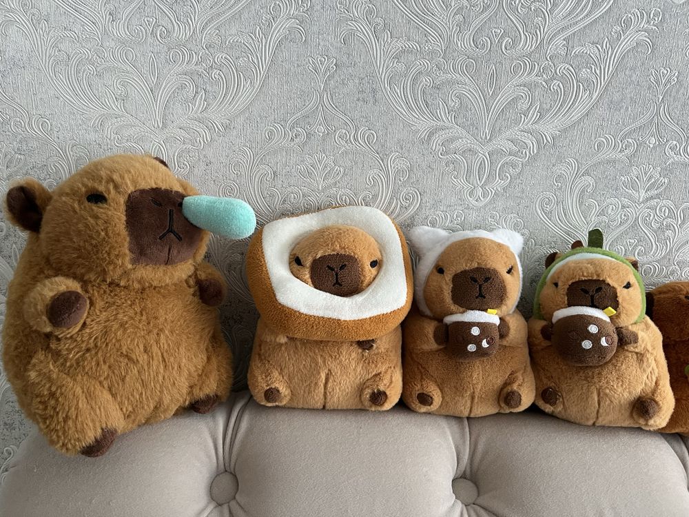 Новые капибары, капибара браслет, сопля, зайчик, хлебушек, брелок