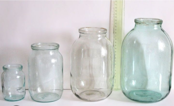Банка 3-х литровая, 1 л, 0,5 литра.