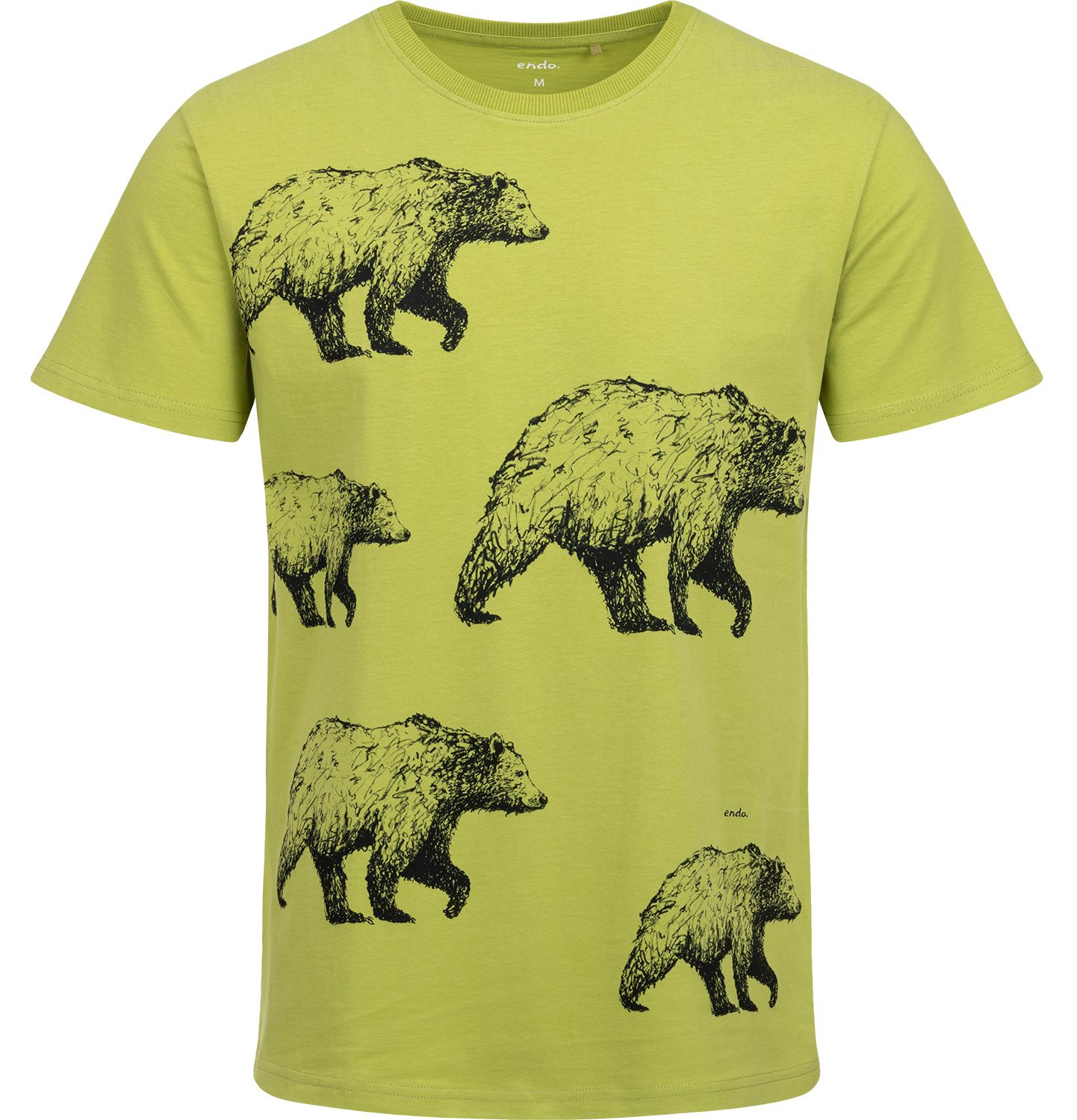 T-shirt Koszulka męska  bawełniana zielona M stado niedźwiedzi  Endo