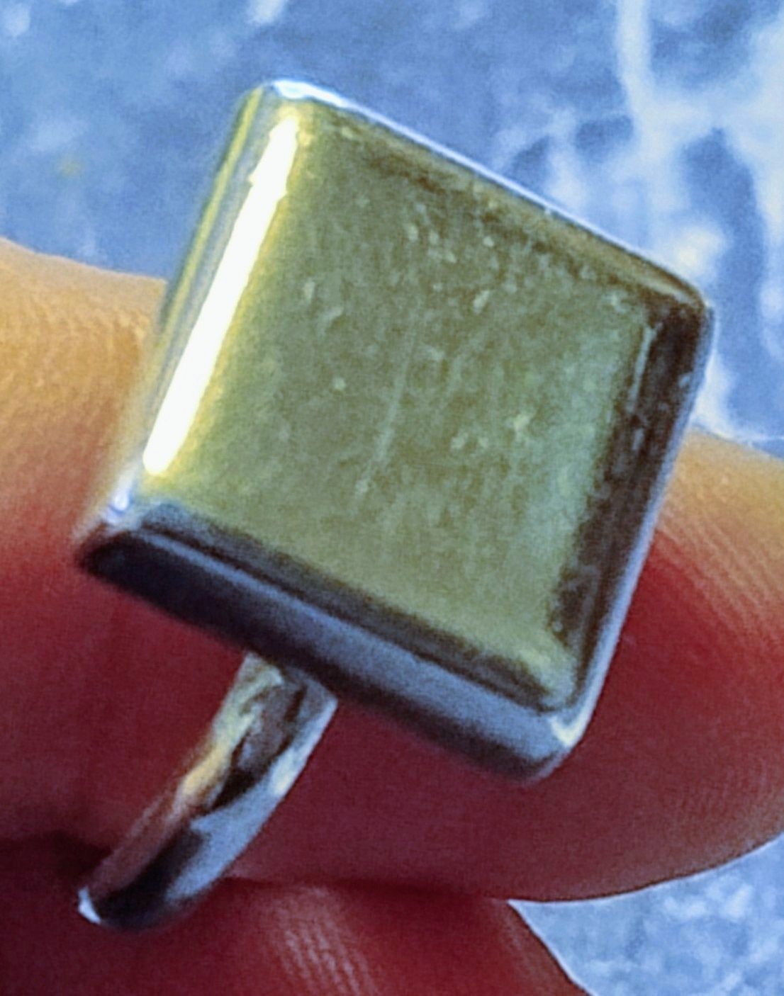 Stare Srebro 925- Prześliczny Sygnet Pierścionek Solidny śr.20mm