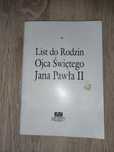 Książka religijna Listy do rodzin ojca Świętego Jana Pawła II