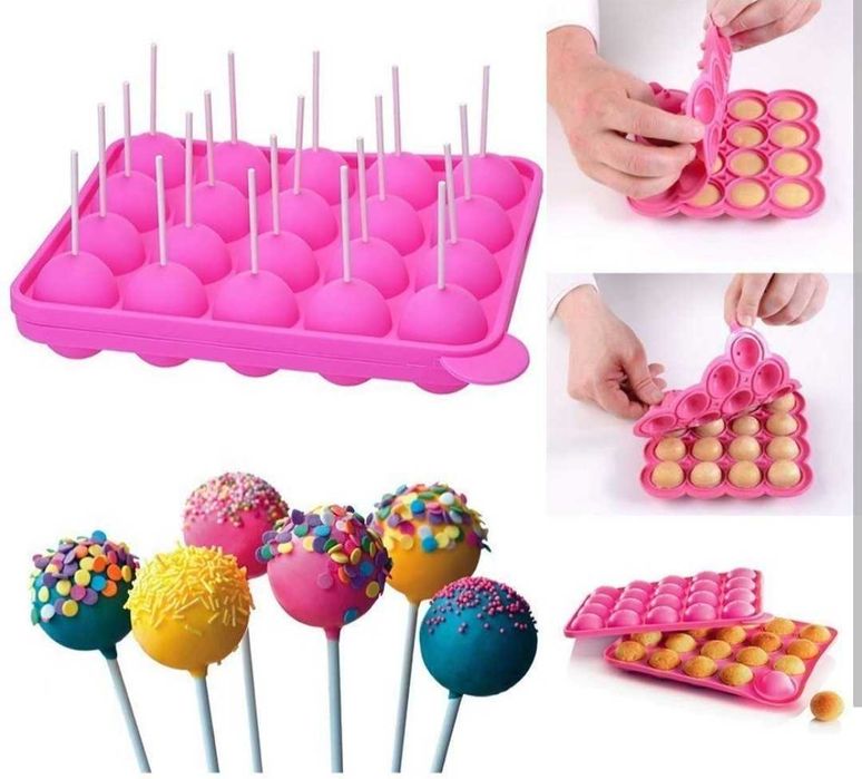 Moldes para Cake pops em silicone novos.