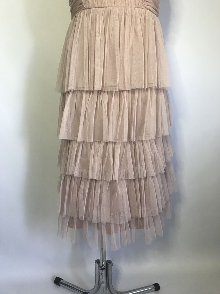 Nowa tiulowa sukienka brudny róż Anaya (40/L)