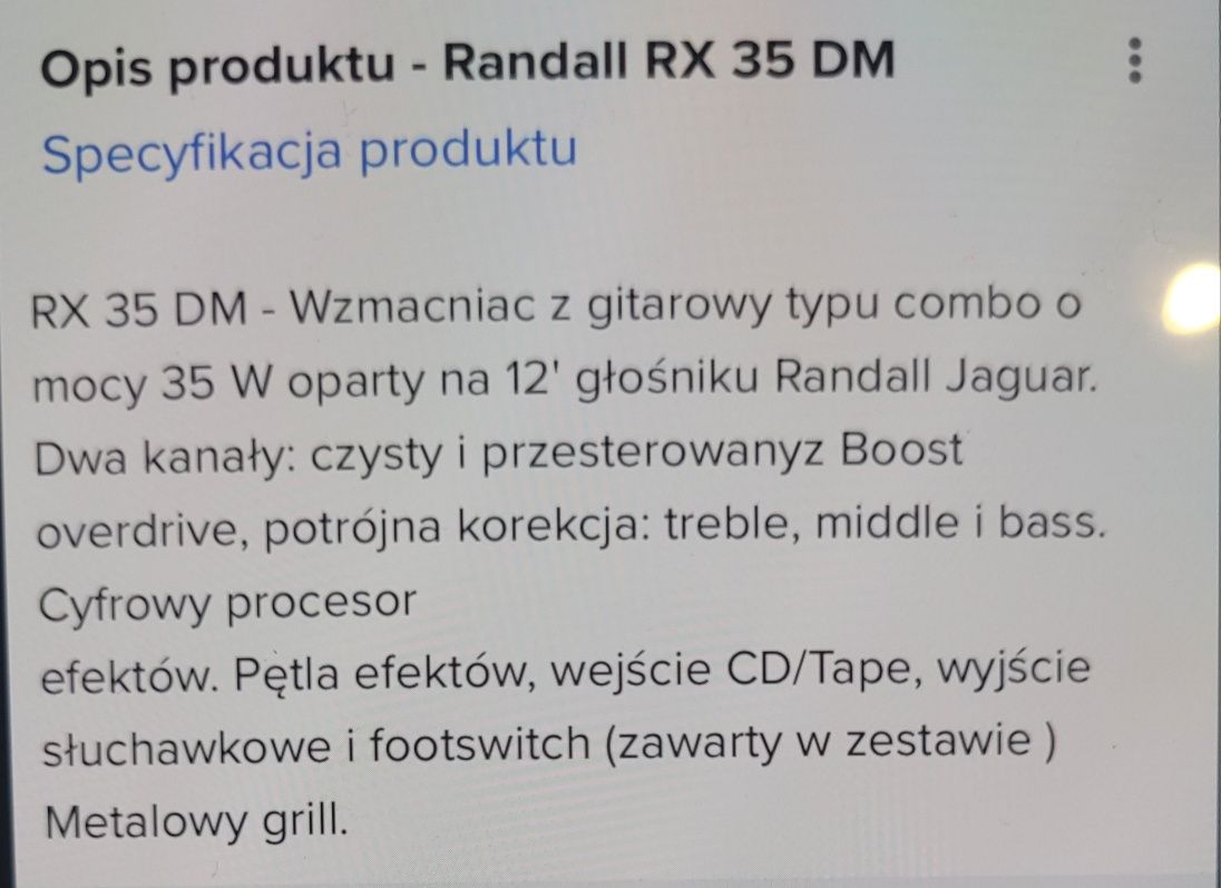 Wzmacniacz gitarowy combo gitarowe