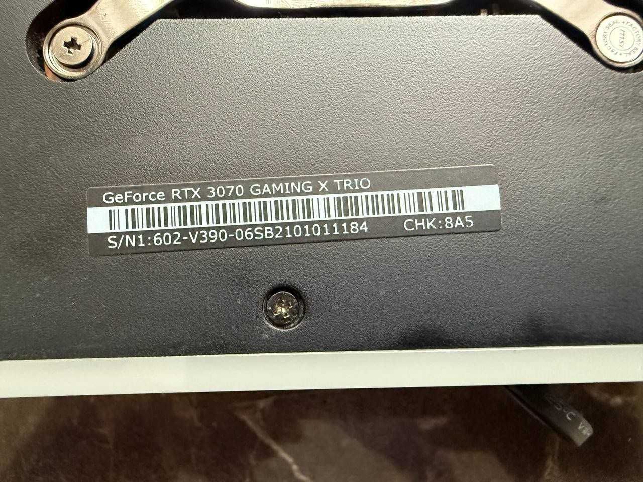 Продам ІГРОВУ відеокарту MSI PCI-Ex GeForce RTX 3070 Gaming X Trio