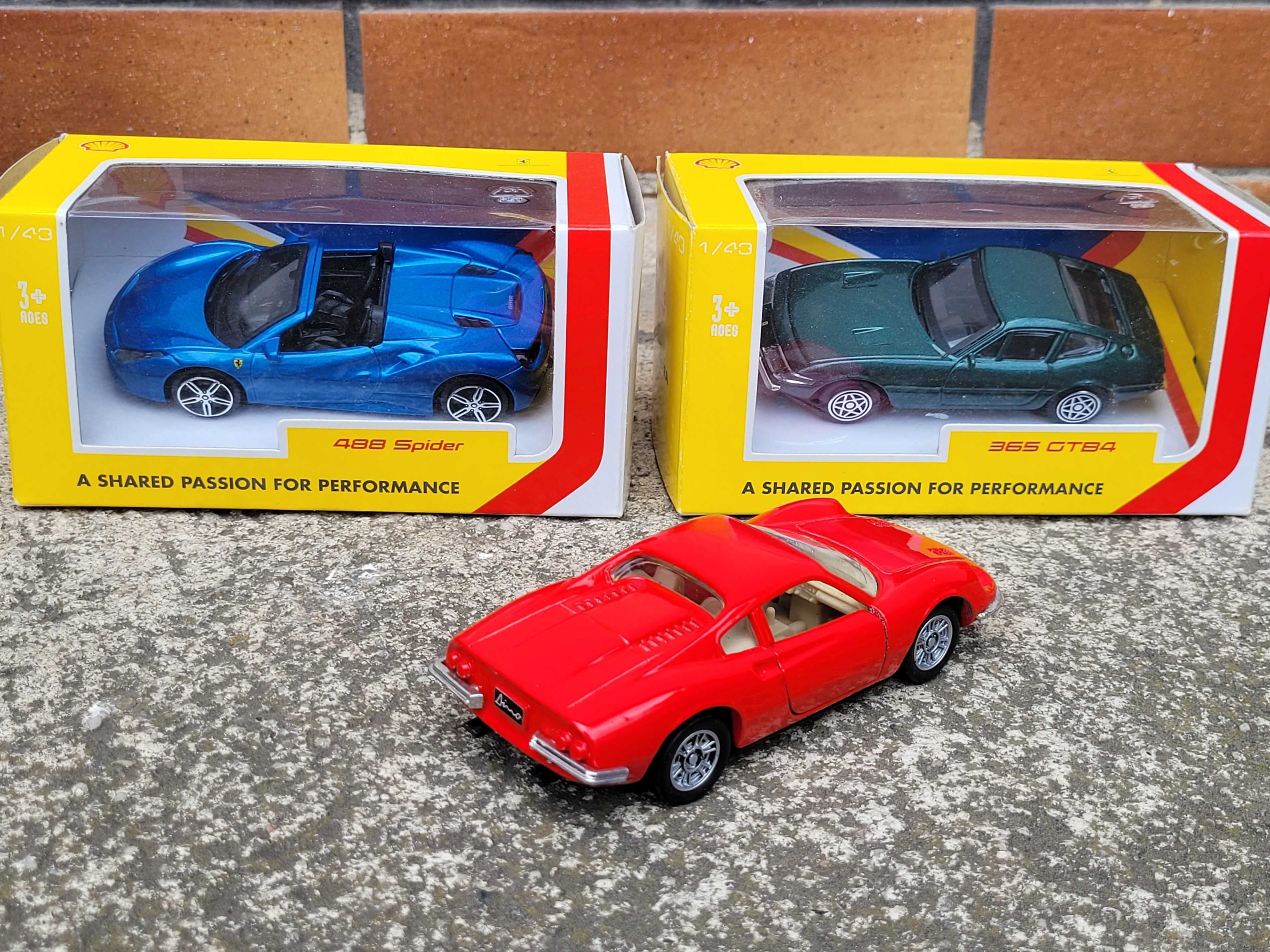 Kolekcja modeli Ferrari 488 Spider 365 GTB4 1:43 Dino 1:36 Unikaty