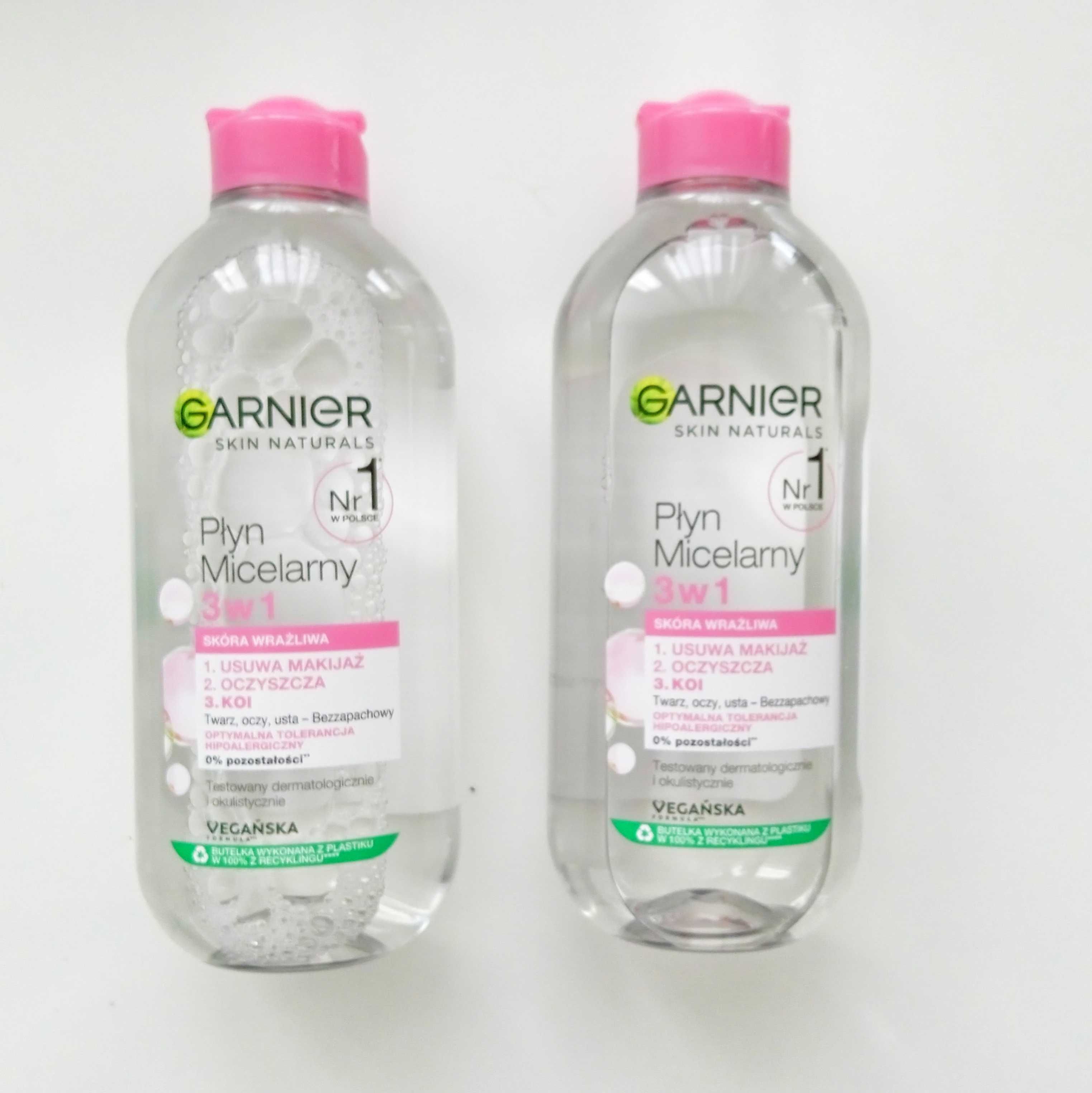 GARNIER płyn micelarny 3w1 skóra wrażliwa 2 sztui