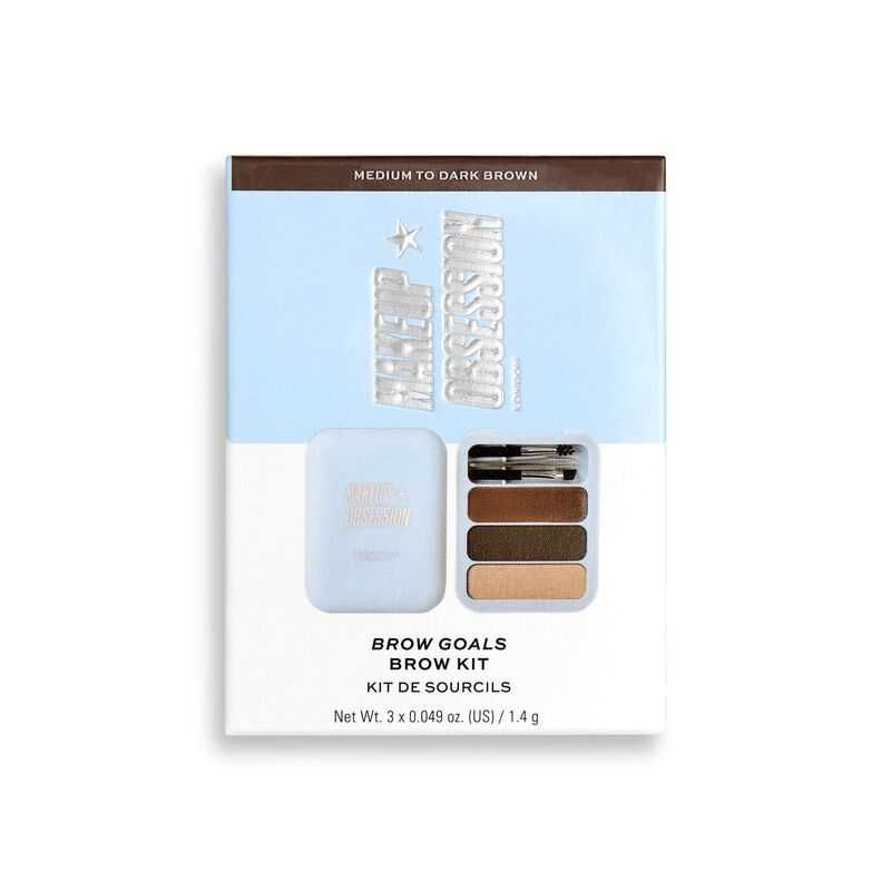 Makeup Obsession Brow Kit Zestaw do Brwi Medium Dark Brown wosk