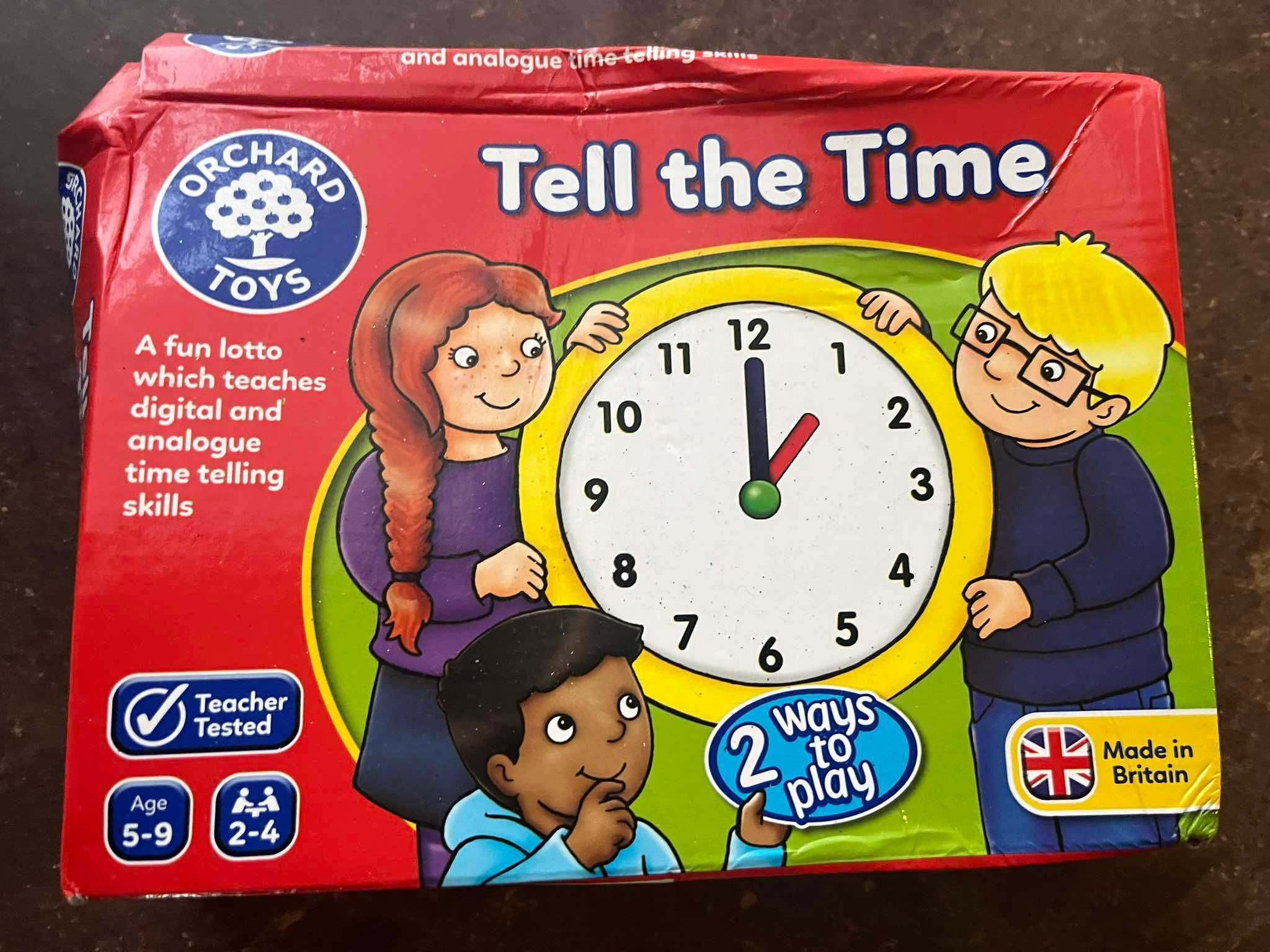 Gra Orchard Toys tell the Time wersja angielska
