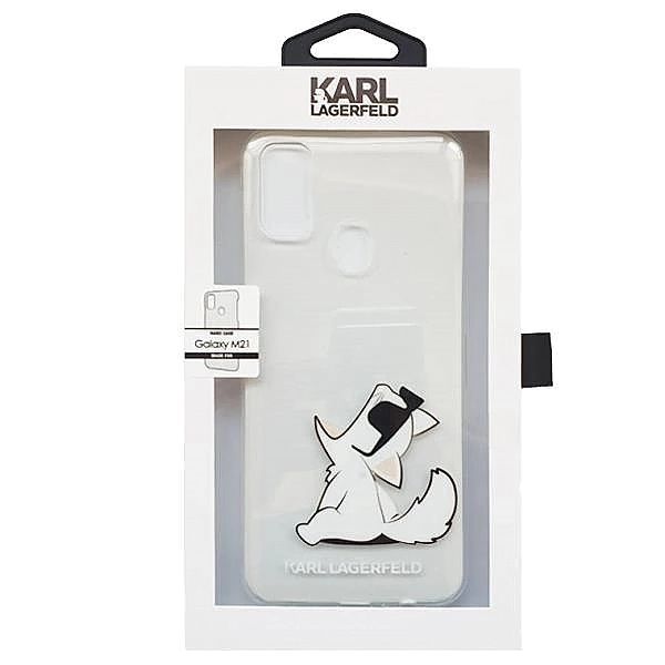 Etui Karl Lagerfeld Choupette Fun na Samsung Galaxy M21 - przezroczyst