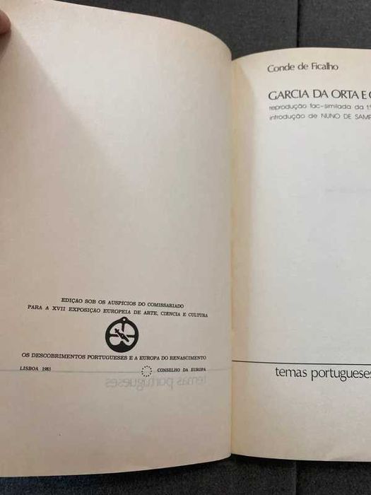 Garcia da Orta e o Seu Tempo – Conde de Ficalho 1983