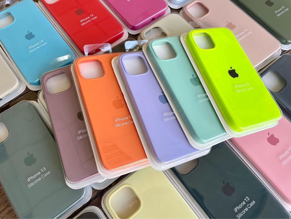 Чехол Silicone Case iPhone 13 Pro Max Силиконовый Айфон закрытым низом