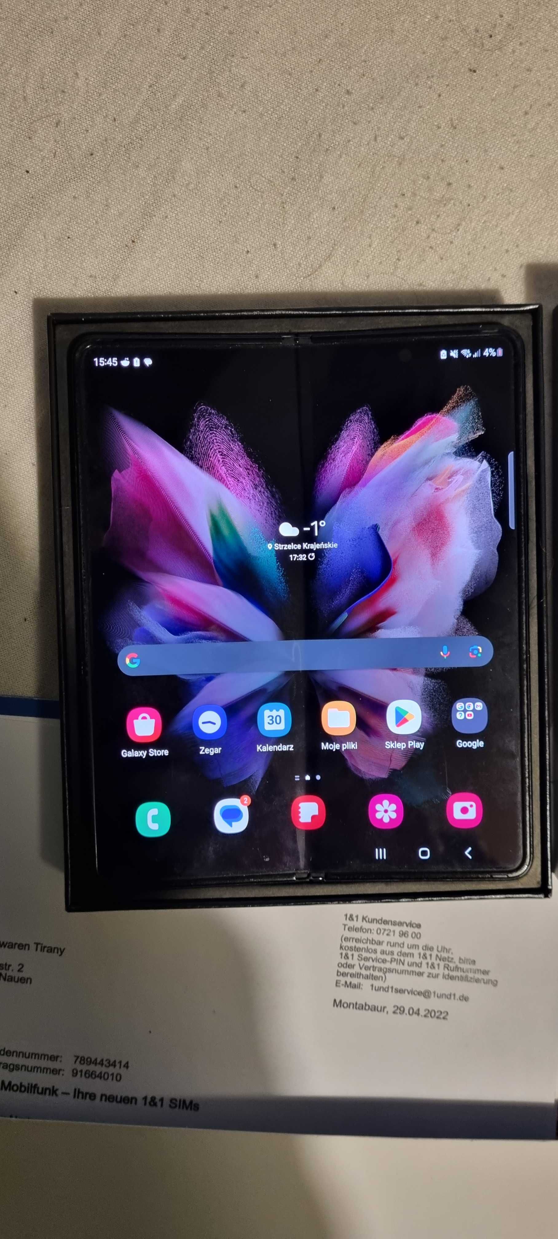 Galaxy Z Fold 3 5G 12/256GB Czarny