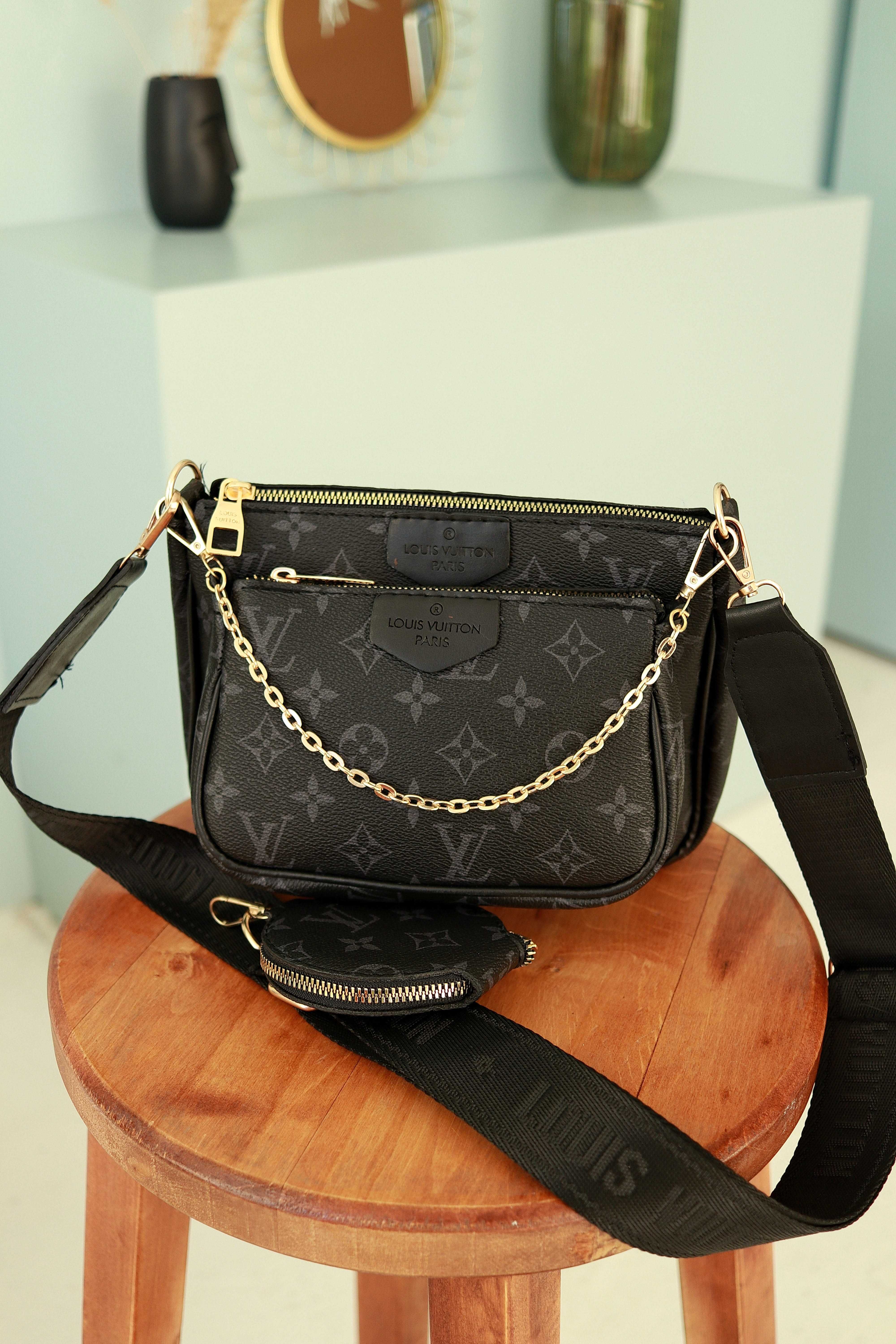 Женская сумка Louis Vuitton 3 в 1 через плечо Луи Виттон