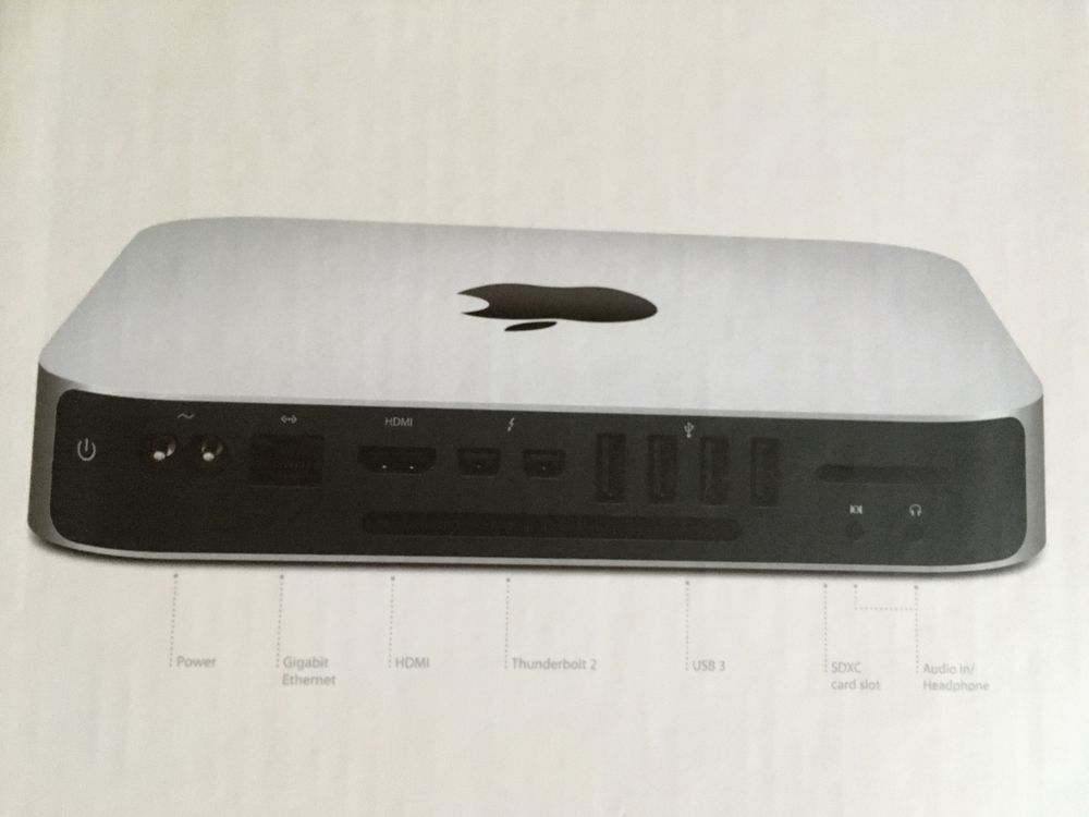 Mac Mini Intel Core i5, 8GB RAM, Iris 1536mb, SSD 500GB ,macOS Sequoia