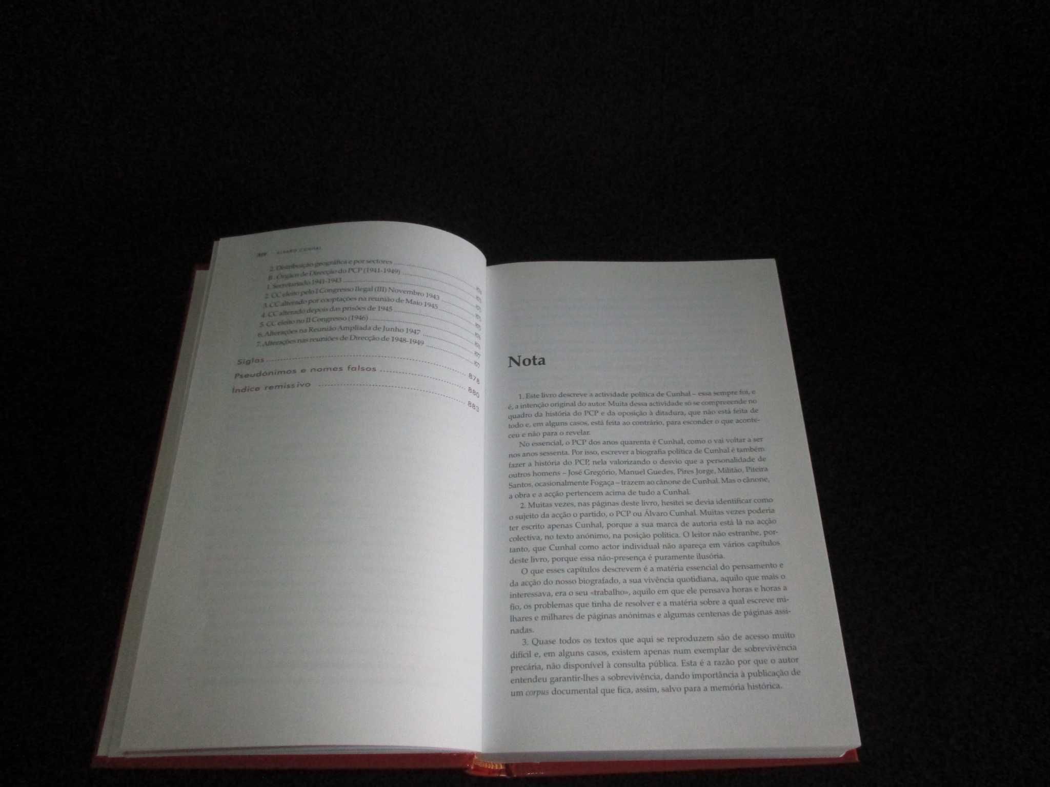 Livros Álvaro Cunhal Uma Biografia Política vol I e II Pacheco Pereira
