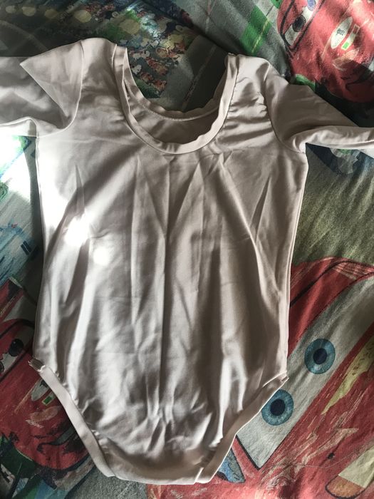 Купальник белый черный  гимнастика ритмика спорт