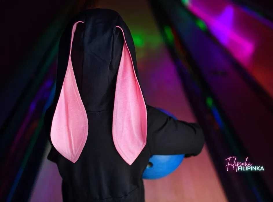 Bluza czarna królik 122
