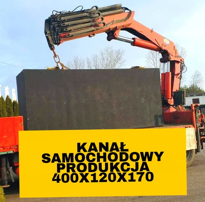 Kanał samochodowy prosto od producenta montaż gratis 4x1.20x1.70