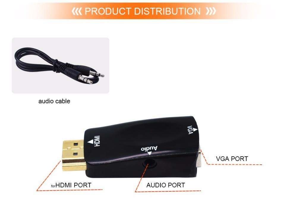 HDMI to VGA конвертер Новый