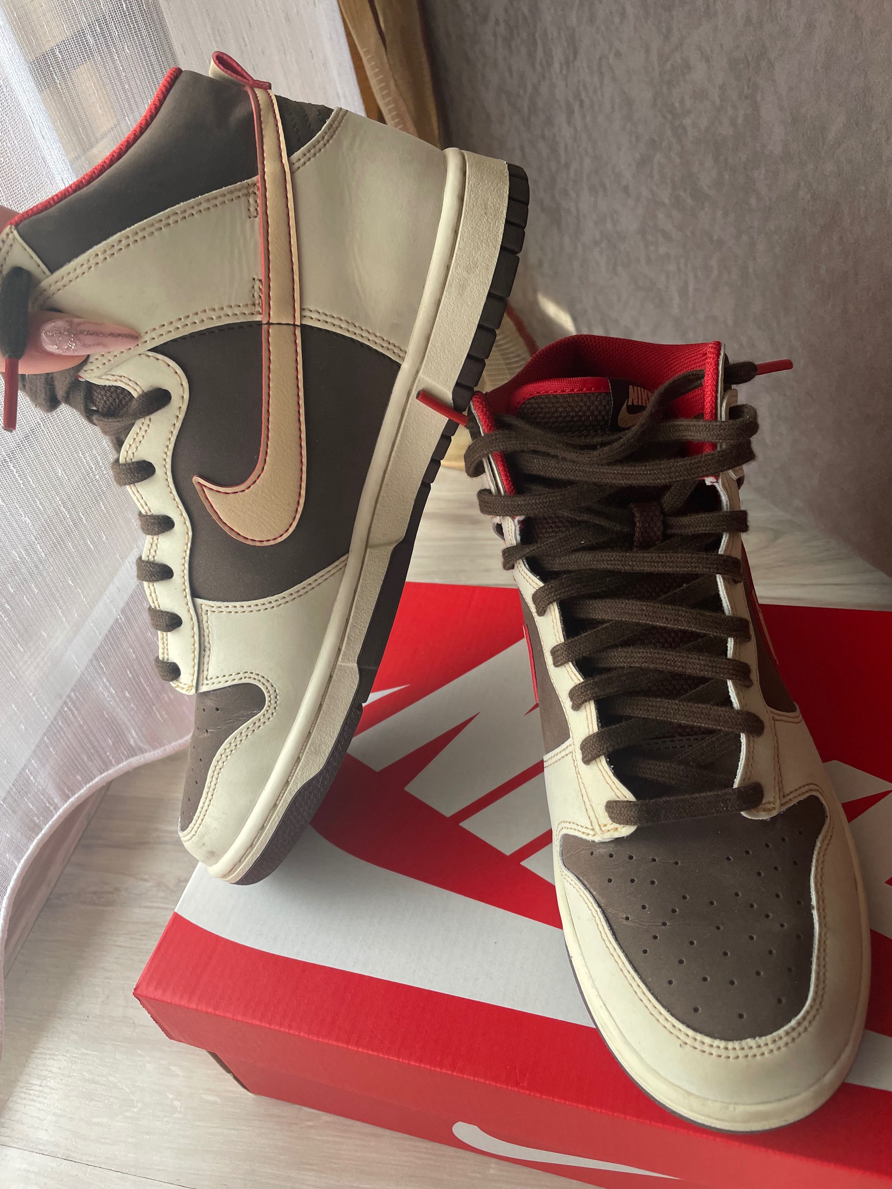 Buty męskie Nike Dunk High Retro SE - Brązowy