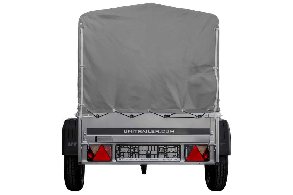 Przyczepka 150x106 GARDEN 150 KIPP ze stelażem H-800 + szary pokrowiec