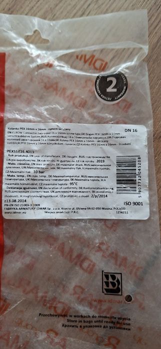 Pex Kolanko 16x16 Skręcane