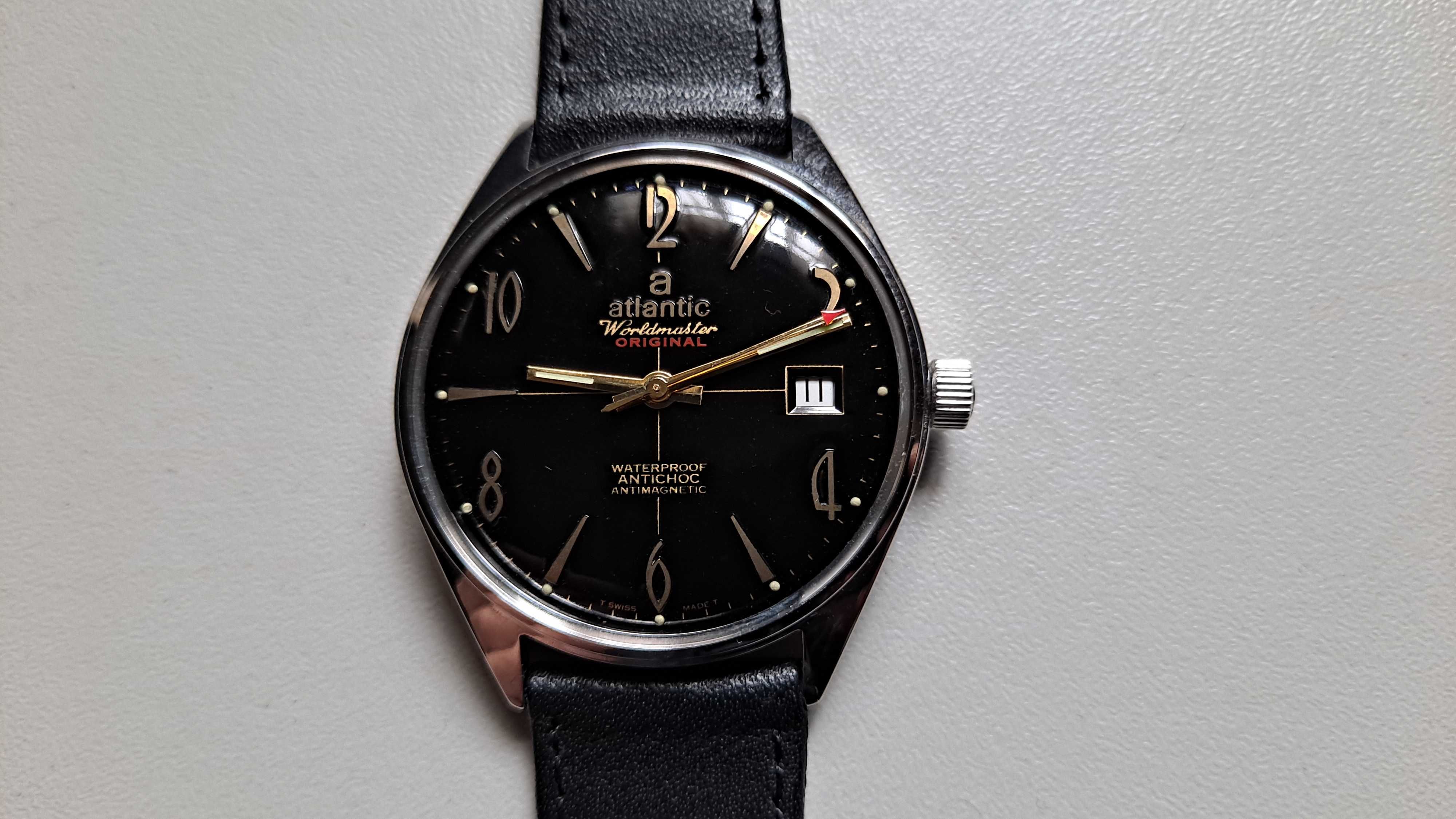 ATLANTIC worldmaster STALOWY zegarek 2