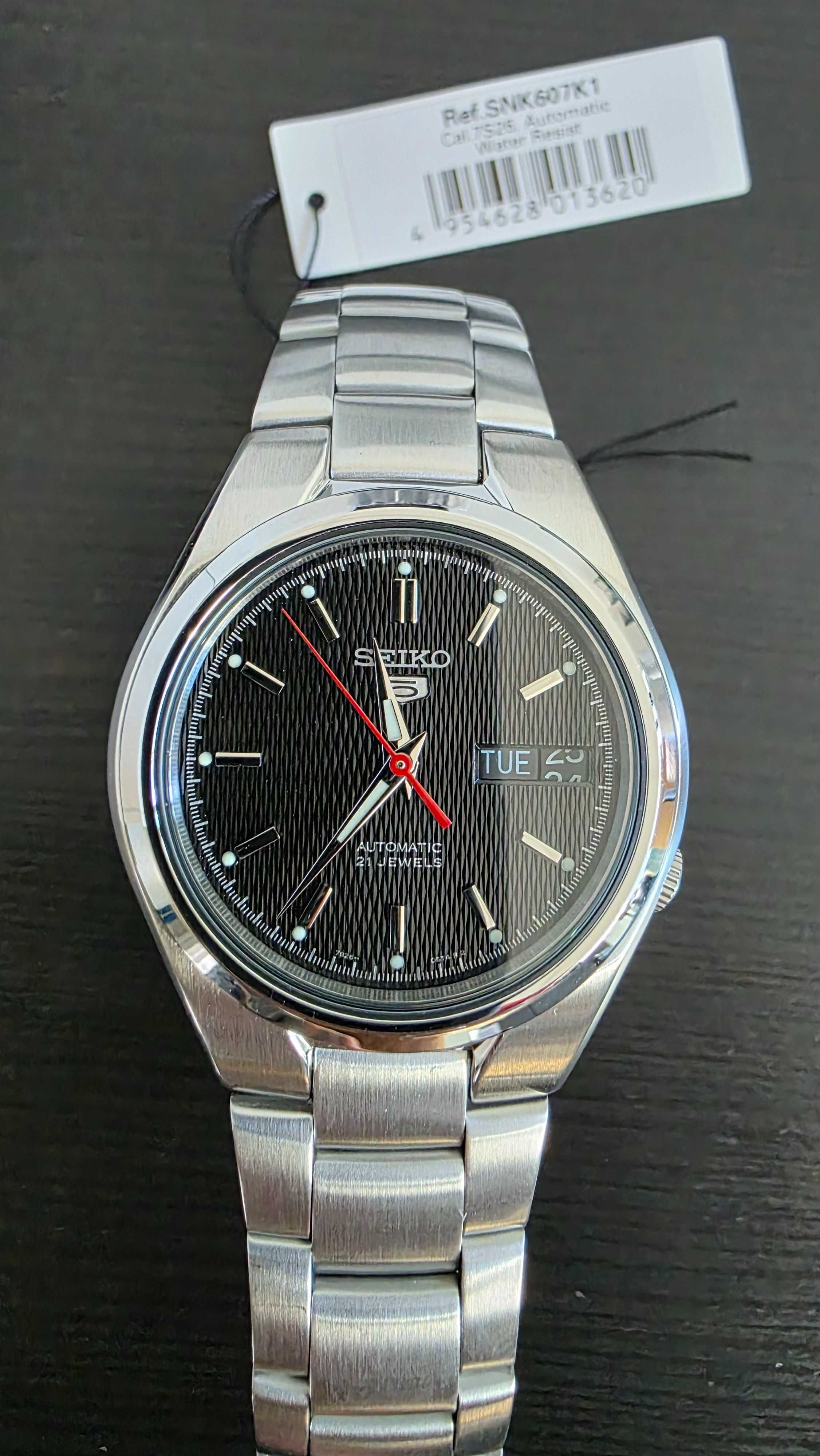 Nowy męski zegarek Seiko SNK607K1 Automat