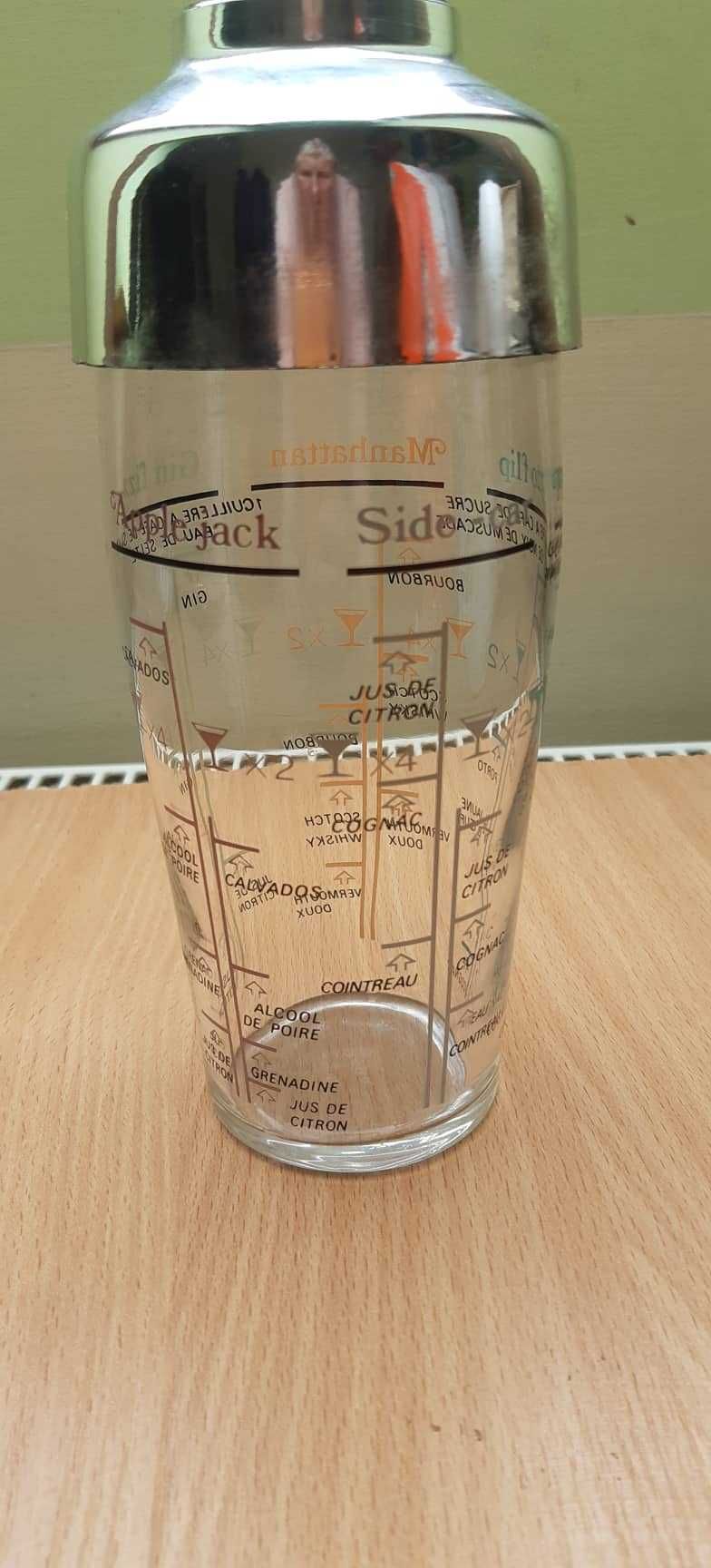 Szklany shaker do drinków z przepisami poj. 450 ml