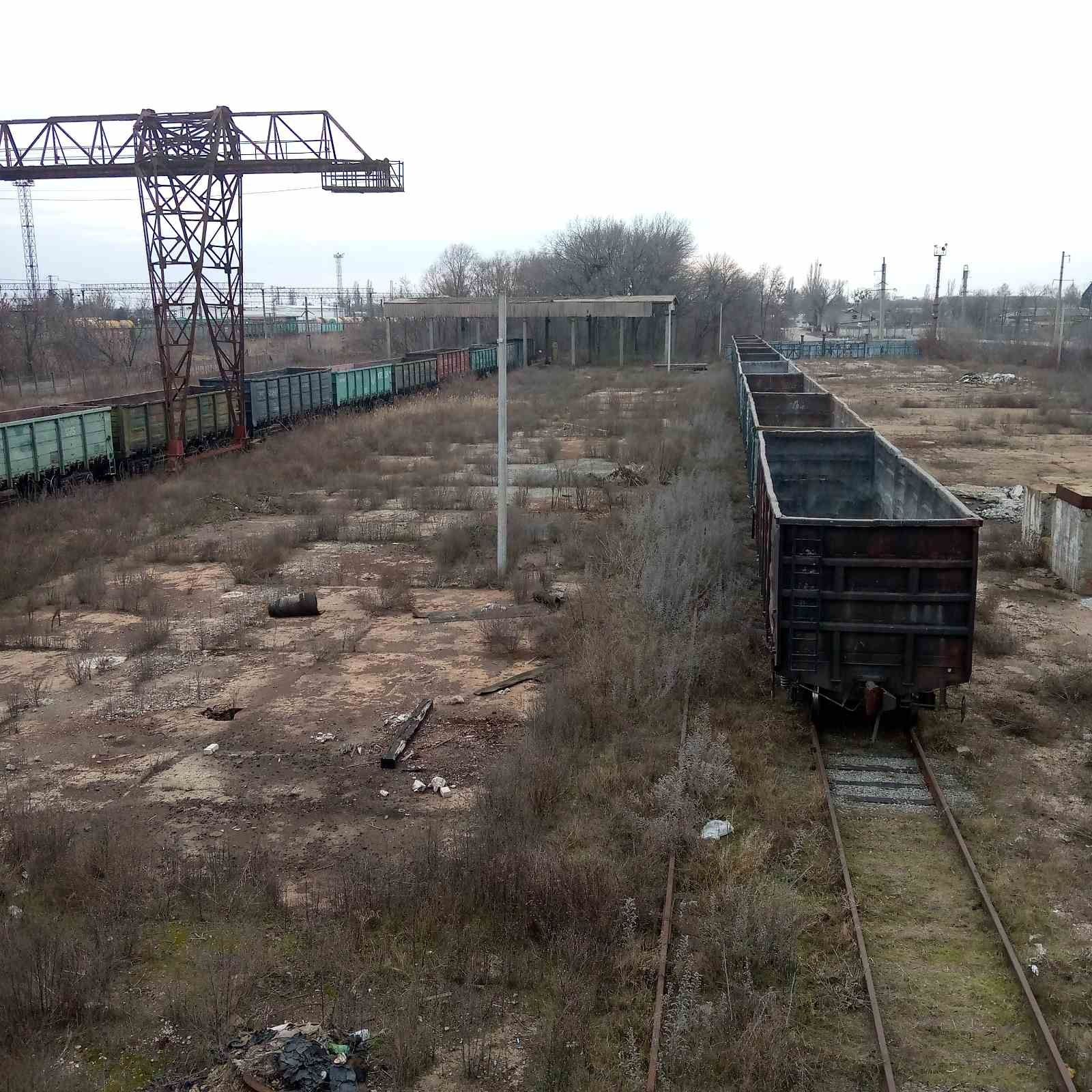 Відстій вагонів на власній п/к, ст. Новомосковськ