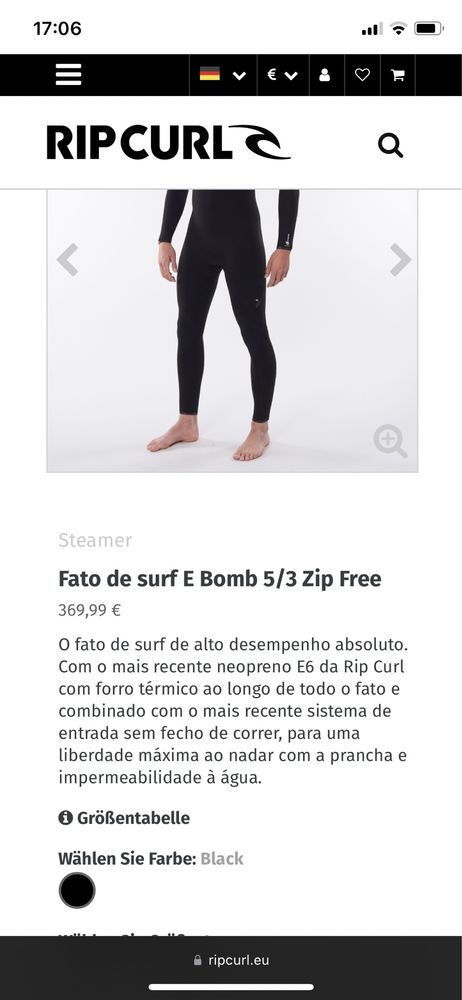 Fato de surf Ripcurl M