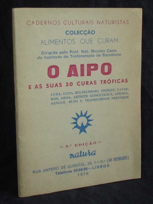 Livro O Aipo e as suas 30 curas tróficas