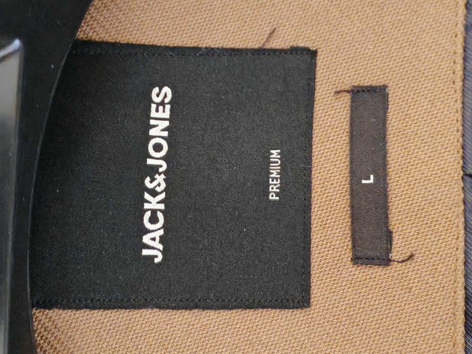 Sobretudo castanho jack jones L meia estação (castanho claro avelã)