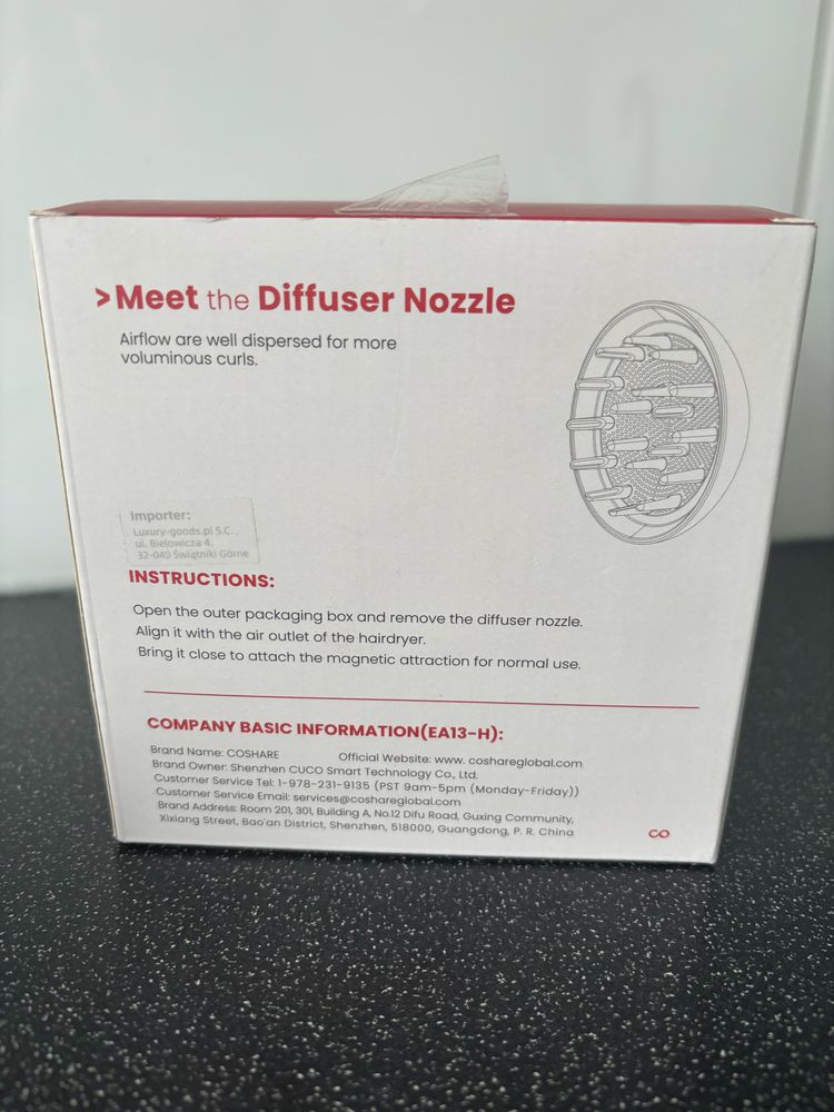 Dyfuzor coshare