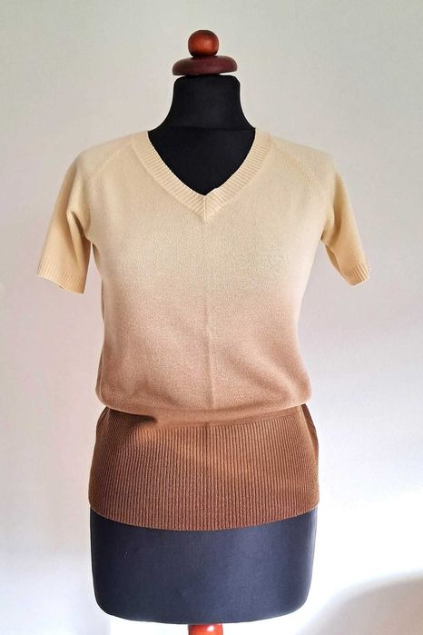 Sweterek bluzka vintage retro r. S/M 36/38 bawełna cotton dobry skład