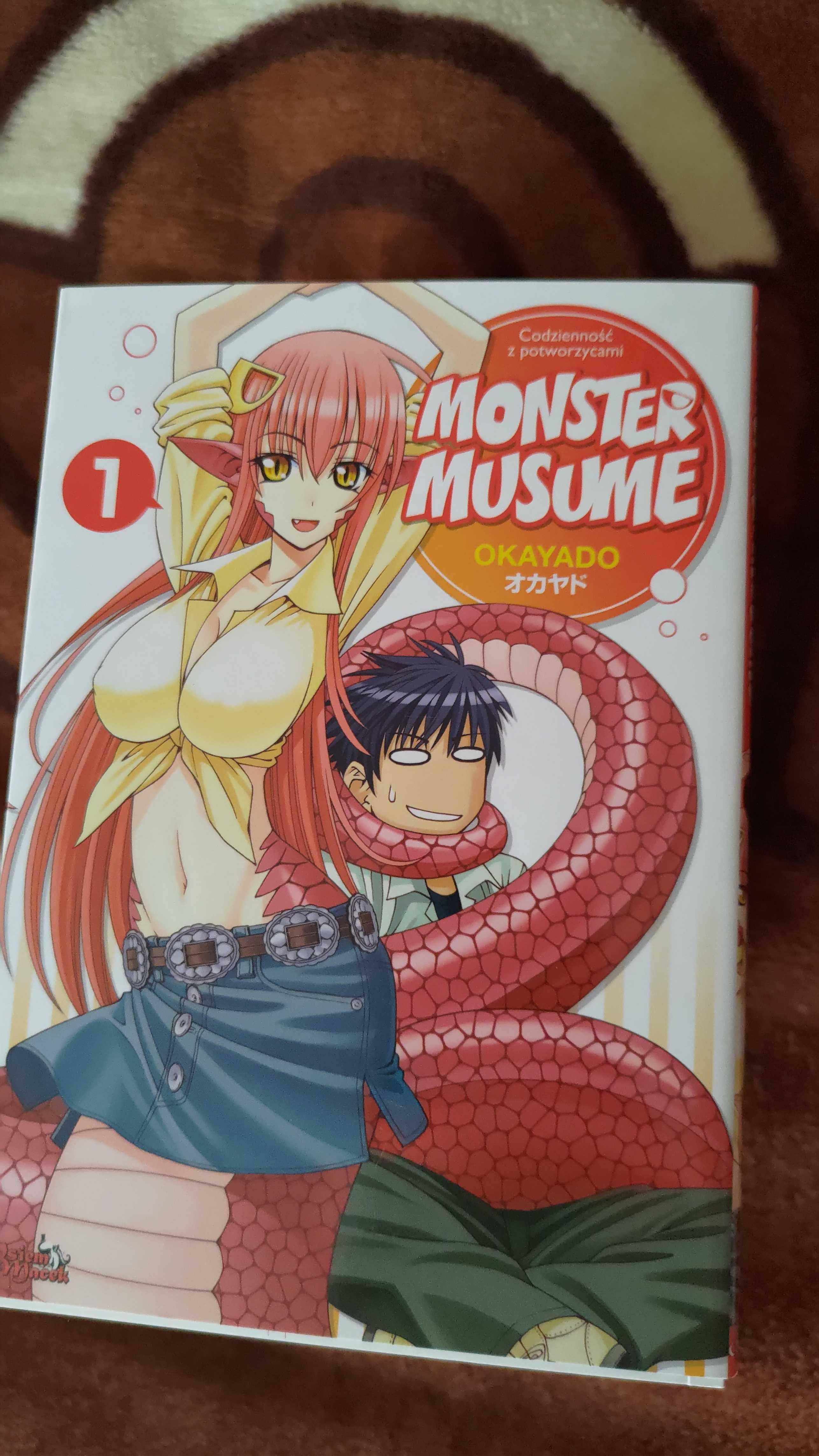Manga Monster Musume Okayado tomy 1-16 PL stan jak nowe 18 +