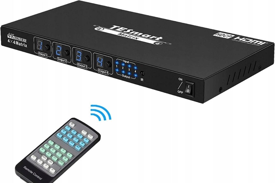 Przełącznik matrycowy HDMI 4x4 HDCP 1.4 4K UHD