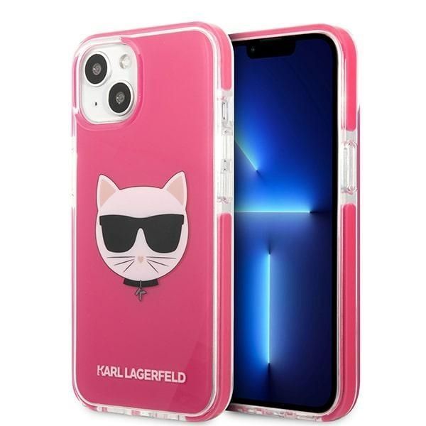 Etui Karl Lagerfeld Choupette Head dla iPhone 13 Mini 5,4" Fuksja/TPE