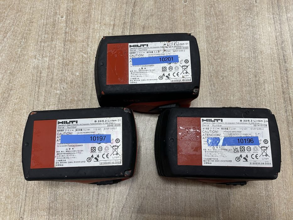 Hilti B22 5.2 / акумуляторні батареї Хілті 2022-23 роки