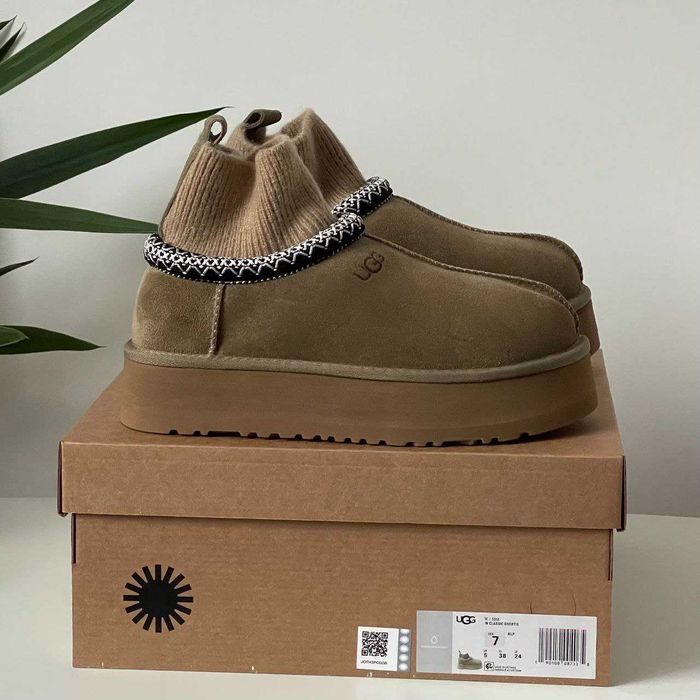 Зимові Жіночі Уггі UGG Tasman Platform Sock 36-41 (Без Предоплати)