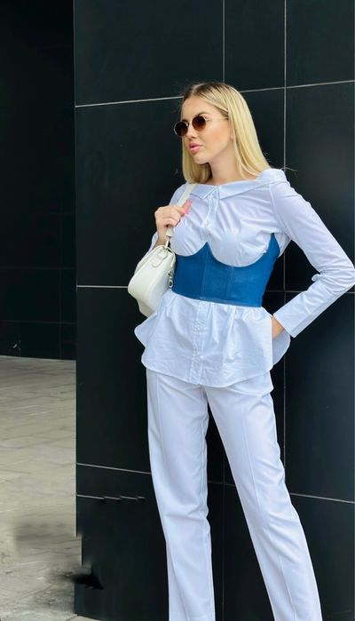 Джинсовий корсет