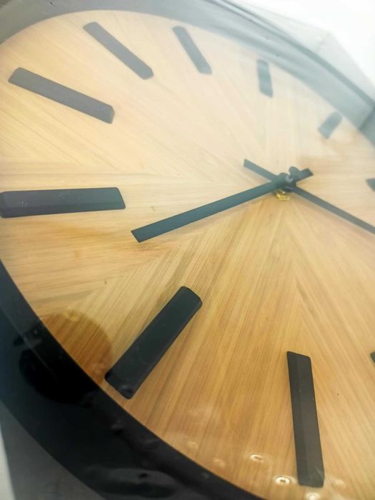 Nowoczesny cichy zegar ścienny 30,5 cm loft zegar na ścianę do salonu