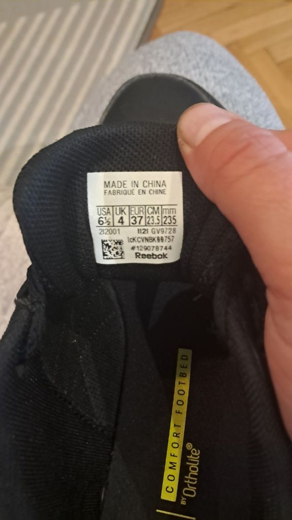 Buty damskie adidasy reebok rozm 37 stan bdb skora